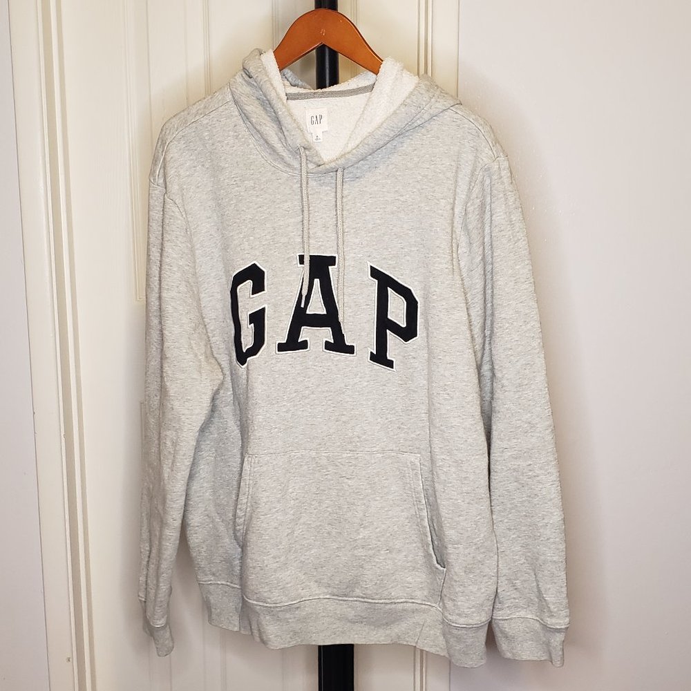 Used Men's Gap Logo Hoodie Green Size XL